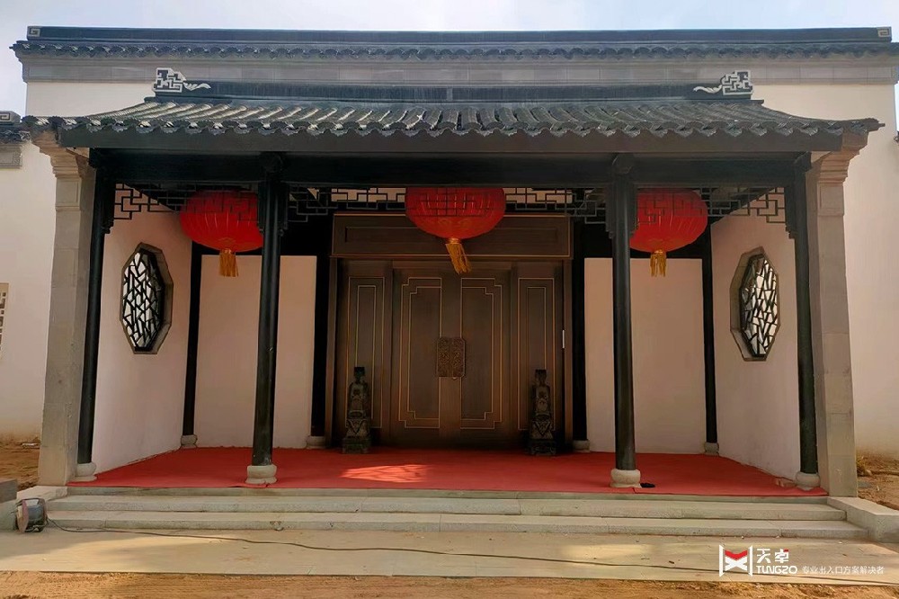 榆林神木自建四合院純銅庭院門