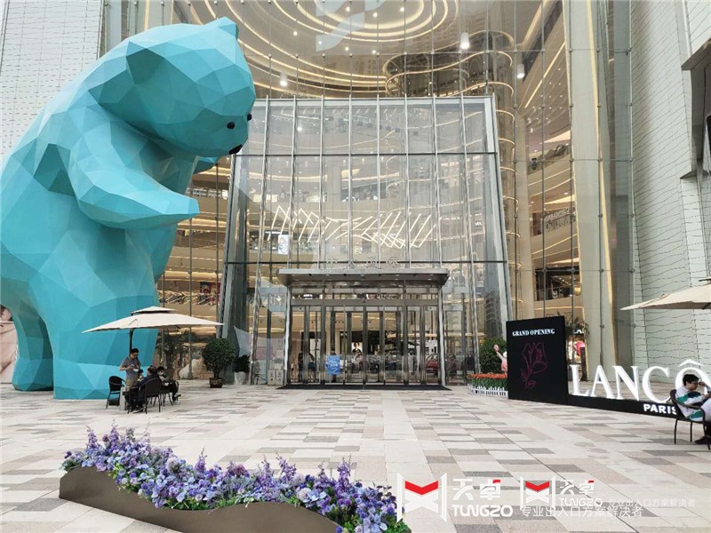 西安中大國(guó)際商場(chǎng)多瑪自動(dòng)門斗工程